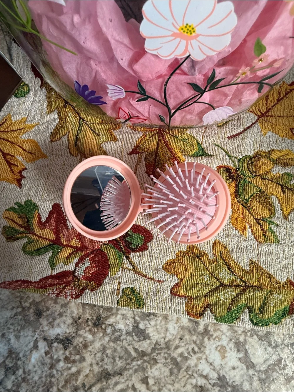 Hello Kitty Pink My Melody Kids Hair brush with a bow